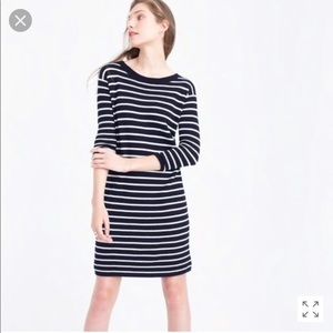 Striped J. Crew sweater dress